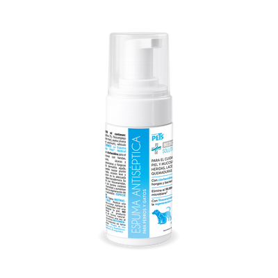 🐱🐶 MS Espuma antiséptica p/perro y gato 140 ML