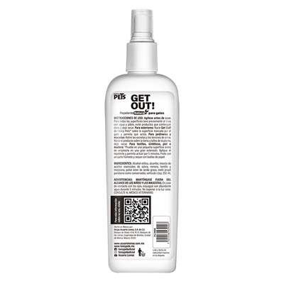 🌱🐱 Repelente Natural Get Out Fancy Pets para Gato 250ML