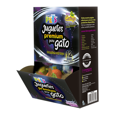 📦🐱 Caja de Juguetes Premium para Gato 36 Piezas Fancy Pets