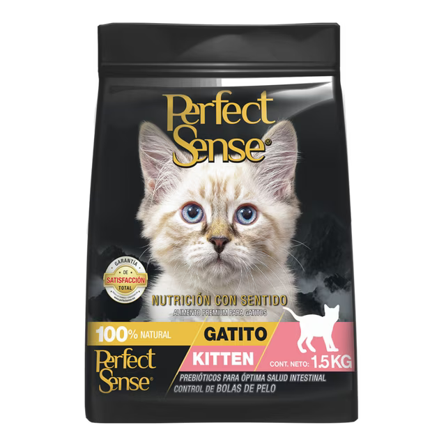 🐱🐾 Alimento Seco Perfect Sense® Gatito (2 a 12 Meses), hembras gestantes y hembras en lactancia 1.5 kg