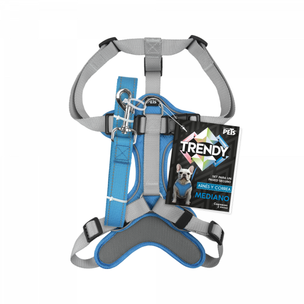 🎒✨ Set de Arnés y Correa Trendy Mediano Fancy Pets