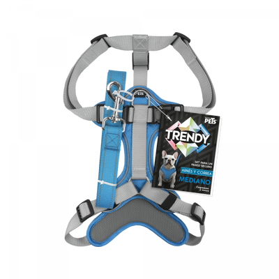 🎒✨ Set de Arnés y Correa Trendy Mediano Fancy Pets