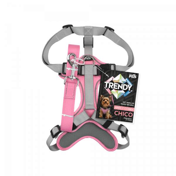 🎒✨ Set de Arnés y Correa Trendy Chico Fancy Pets