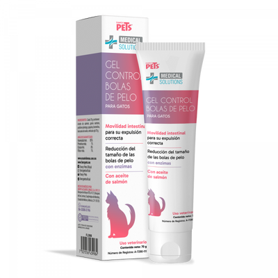 🐱✨Gel MS Control de Bolas de Pelo Fancy Pets® Medical Solutions para Gato (70 g)