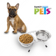 🥣🐶 Comedero Doble Elevado con Acero Inoxidable