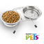 🥣🐶 Comedero Doble Elevado con Acero Inoxidable