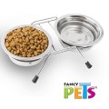 🥣🐶 Comedero Doble Elevado con Acero Inoxidable