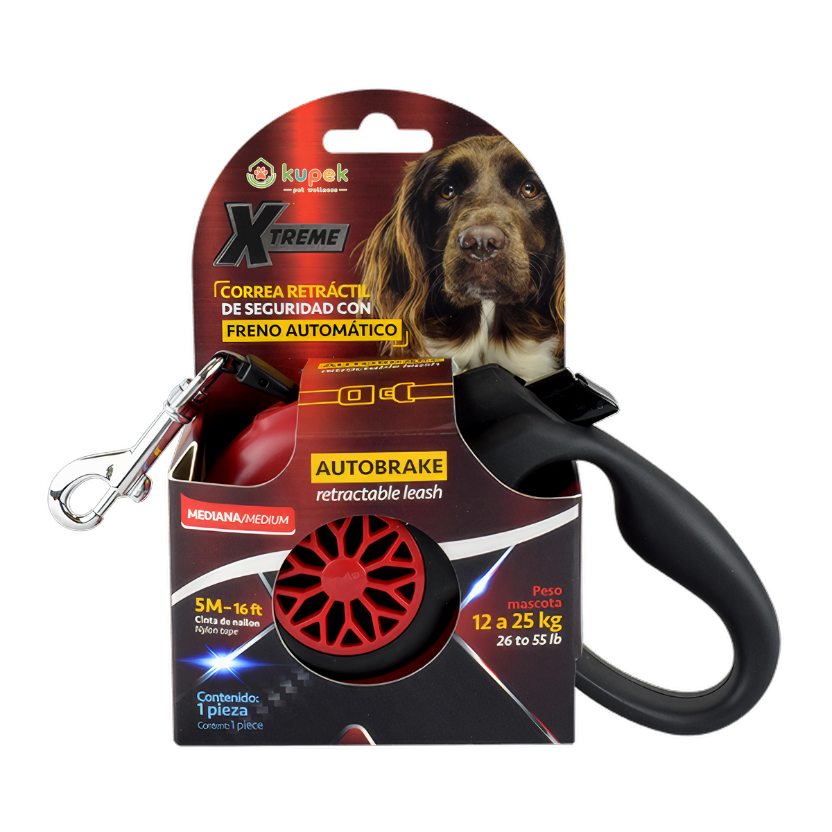 🐕⚡ Correa Retráctil Xtreme Fancy Pets 5 MTS con freno inteligente TIEMPO DE ENTREGA DE 7 A 10 DIAS