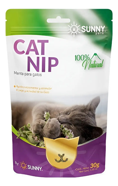Atrayente de Gatos Catnip Marca Sunny Menta