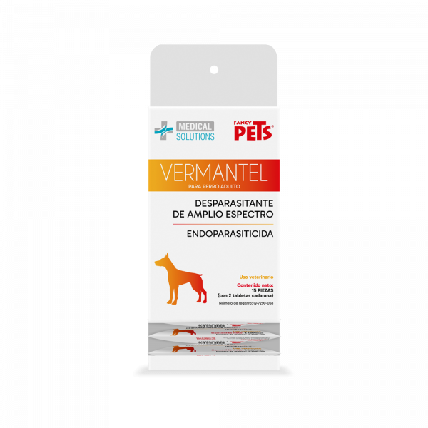 🛡️✨ MS Vermantel® Desparasitante para Perro Adulto Cartera 2 PZAS C/U