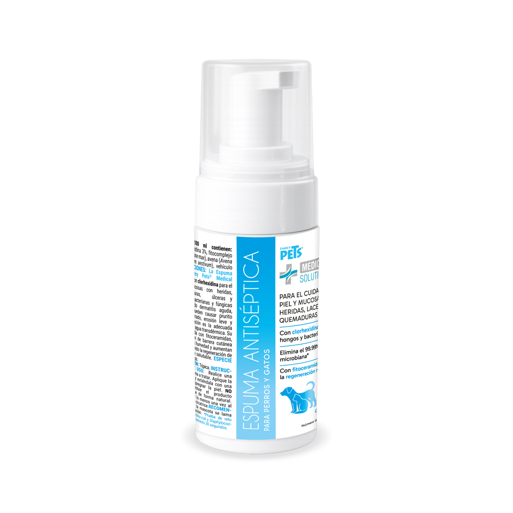 🐱🐶 MS Espuma antiséptica p/perro y gato 140 ML
