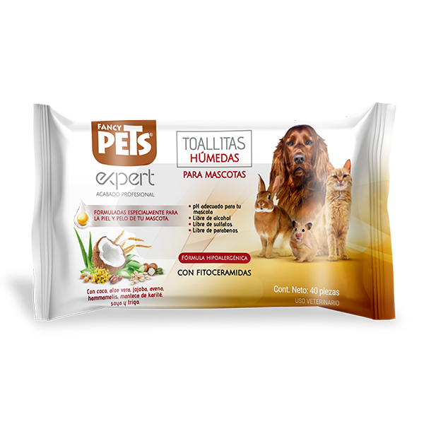 🌿🐶 Toallitas Húmedas Expert (40 pzas) - Fancy Pets.