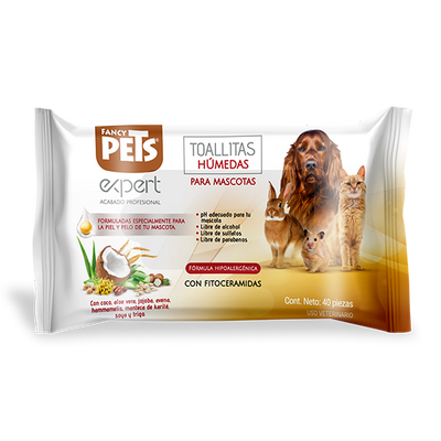 🌿🐶 Toallitas Húmedas Expert (40 pzas) - Fancy Pets.