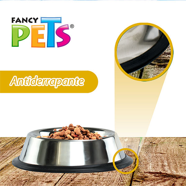 🐕🍲Plato de Acero Inoxidable 16 Oz (454 g)