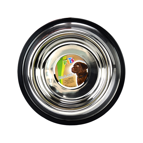 🐕🍲Plato de Acero Inoxidable 24 Oz (680 g) 🧼✨