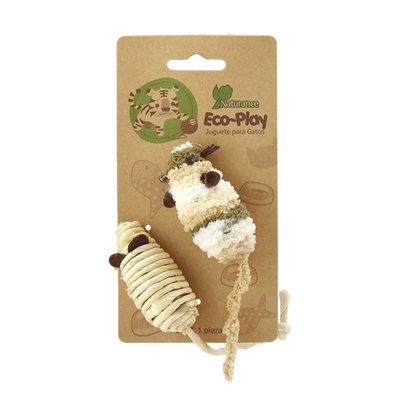 📦🐱 Juguete Ratón Ecoplay 2 Piezas