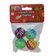 📦🐱 Juguete Pelota Bicolor 4 Piezas