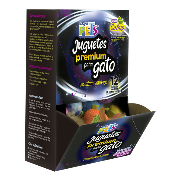 📦🐱 Caja de Juguetes Premium para Gato 36 Piezas Fancy Pets