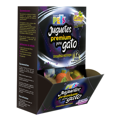 📦🐱 Caja de Juguetes Premium para Gato 36 Piezas Fancy Pets