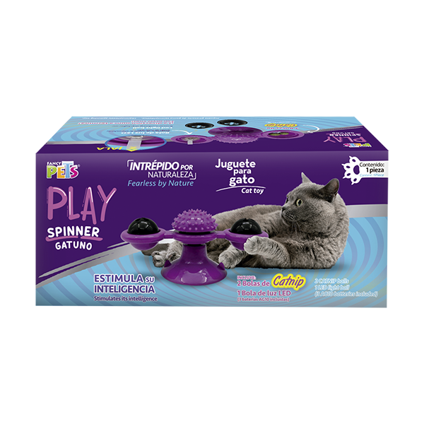 🐱✨ Juguete Spinner Gatuno con Catnip Play de Fancy Pets®