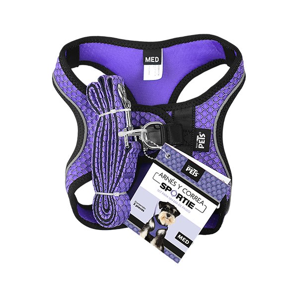 🎒💖 Set de Arnés y Correa Sportie Mediano Fancy Pets