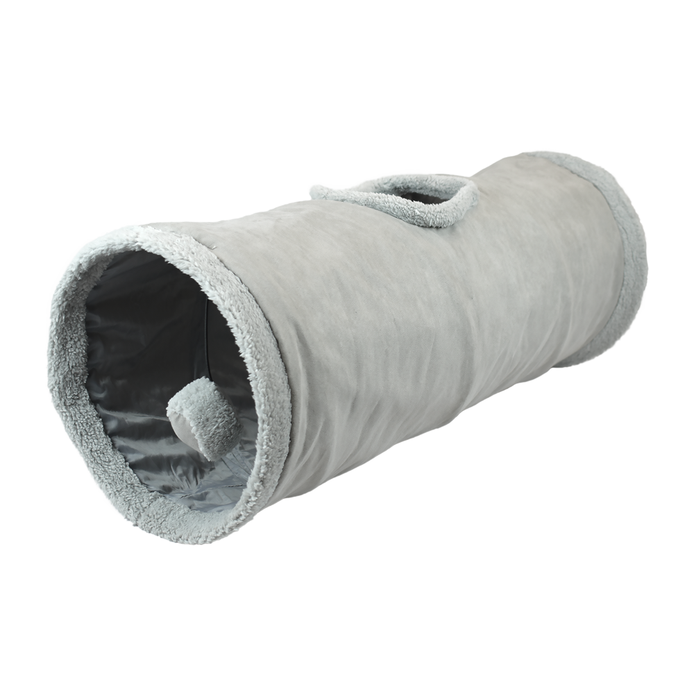 🎪🐱 Túnel Plegable para Gato Gris Fancy Pets