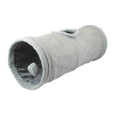 🎪🐱 Túnel Plegable para Gato Gris Fancy Pets