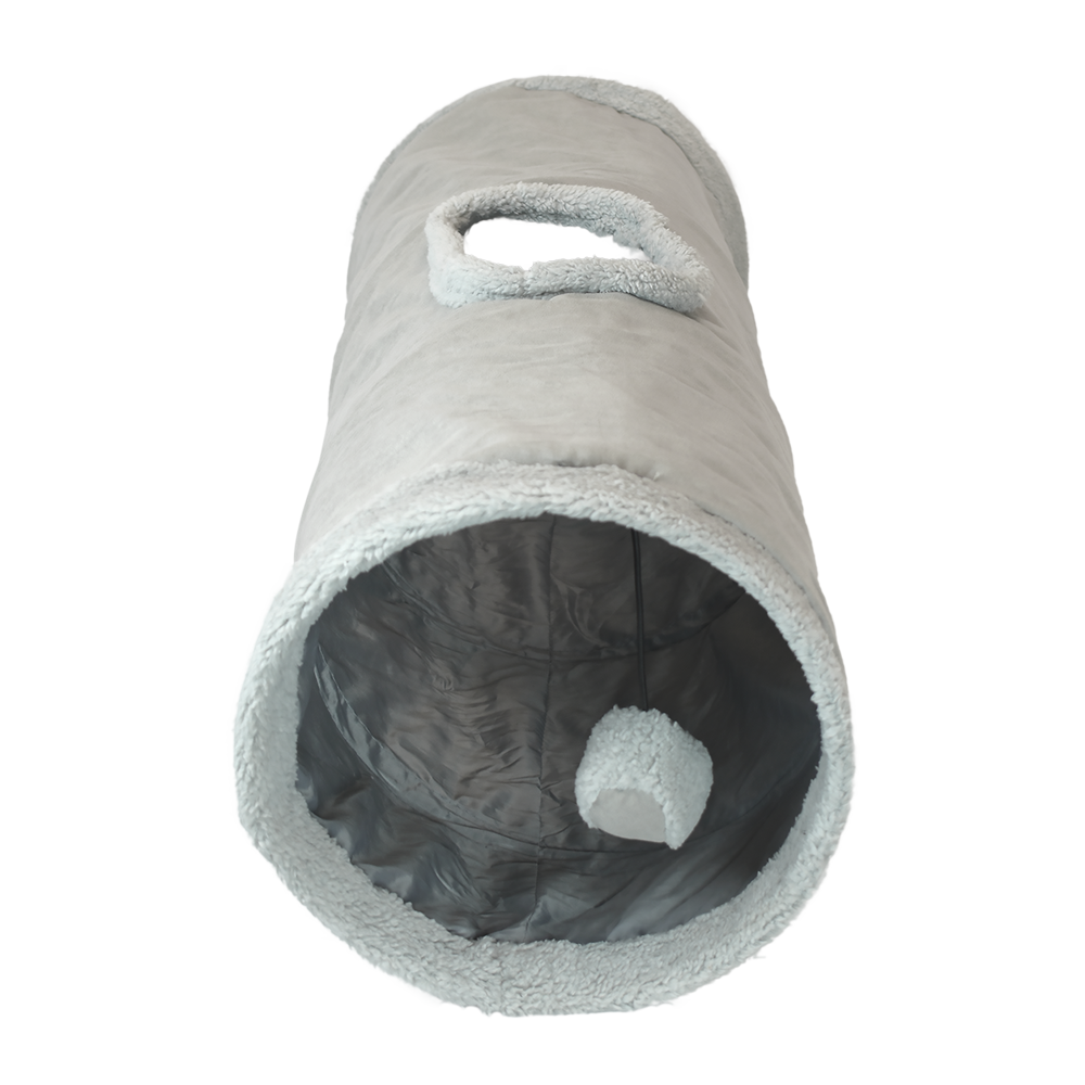 🎪🐱 Túnel Plegable para Gato Gris Fancy Pets