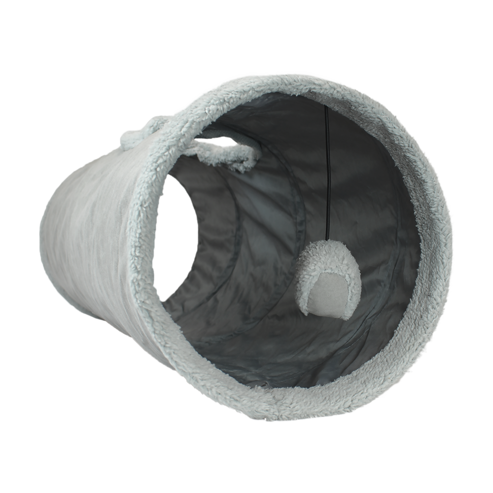 🎪🐱 Túnel Plegable para Gato Gris Fancy Pets