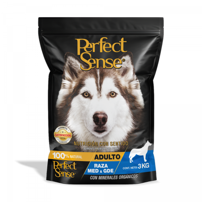 🐶🦴 Perfect Sense® Adulto Razas Medianas y Grandes (MLB) 3kg