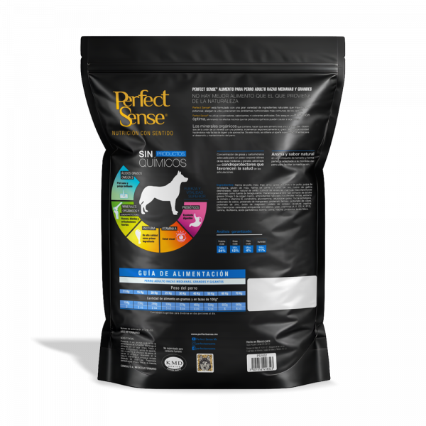 🐶🦴 Perfect Sense® Adulto Razas Medianas y Grandes (MLB) 3kg