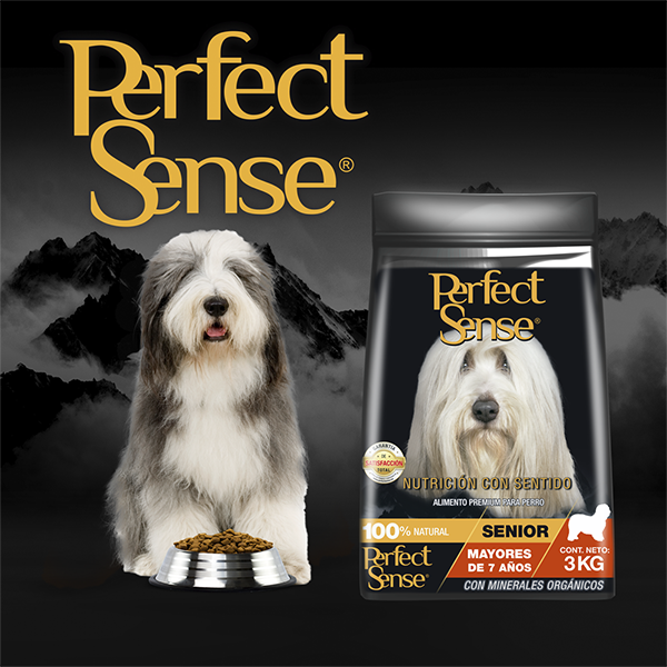 🐶🦴 Alimento Seco Perfect Sense® Senior (Todas las Razas - 7+ Años) 3Kg