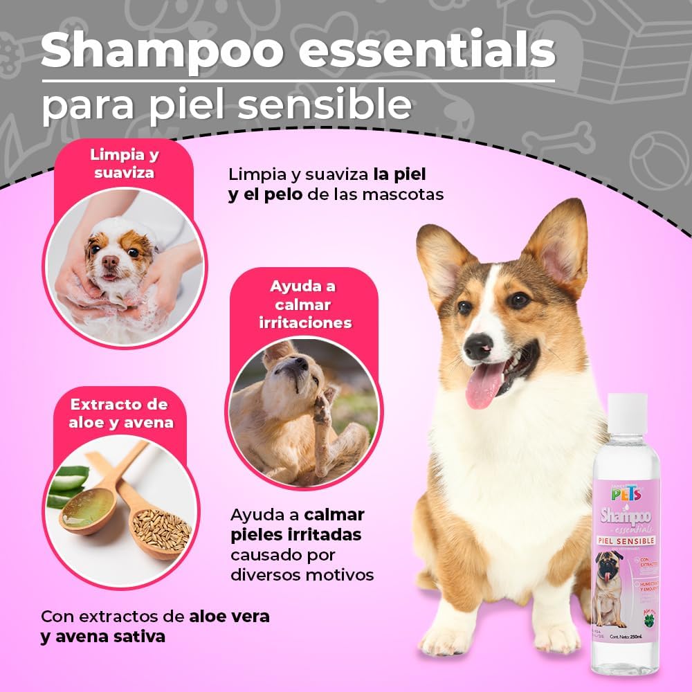 🌾 Shampoo Piel Sensible | Essentials Fancy Pets