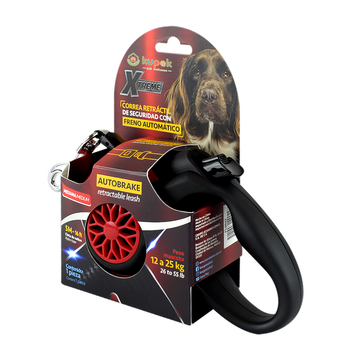 🐕⚡ Correa Retráctil Xtreme Fancy Pets 5 MTS con freno inteligente TIEMPO DE ENTREGA DE 7 A 10 DIAS