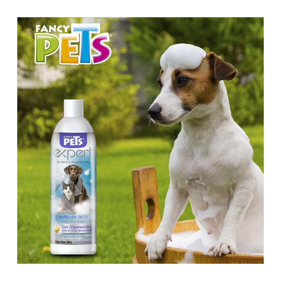 🐶🐱Espuma para Baño en Seco Expert de Facy Pets Perro y Gato 300g