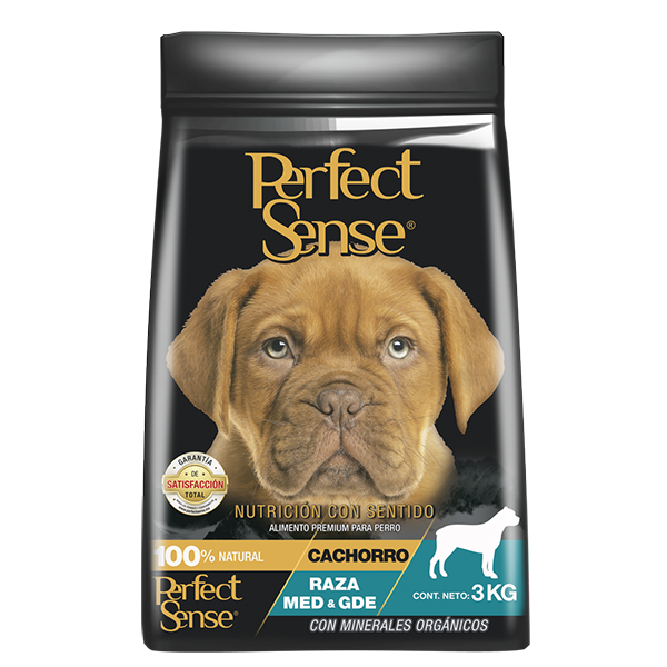🐶🦴 Alimento Seco Perfect Sense® Cachorro Razas Medianas, Grandes y Gigantes (MLB) 3kg