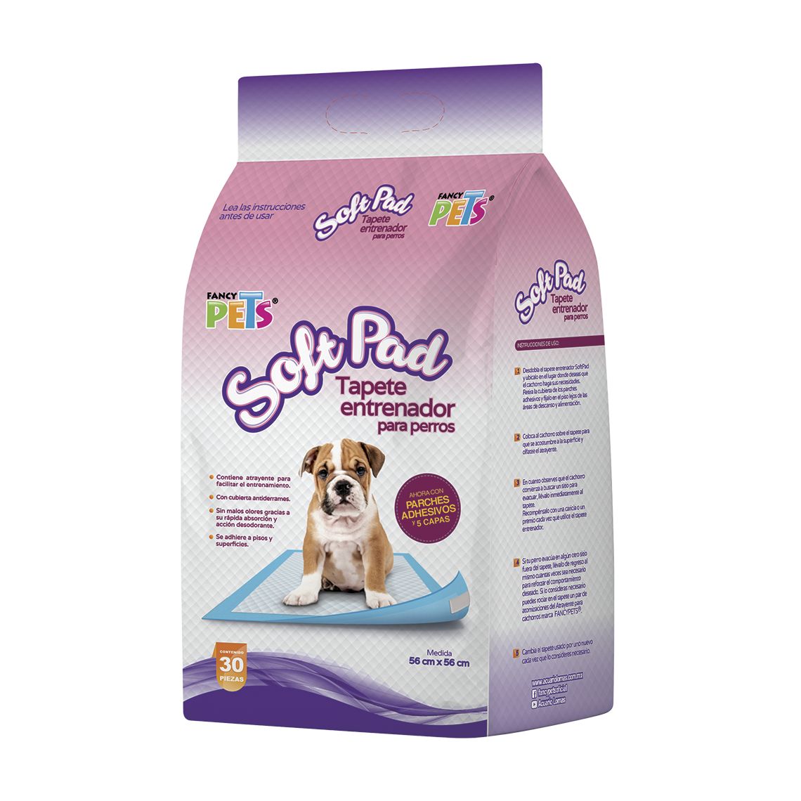Tapete Entrenador para Cachorros Soft Pad 56x56cm - 7, 14, 30 Y 50  Piezas