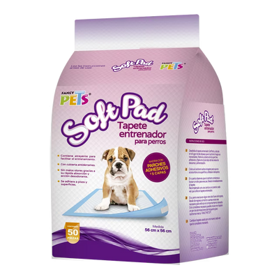 Tapete Entrenador para Cachorros Soft Pad 56x56cm - 7, 14, 30 Y 50  Piezas