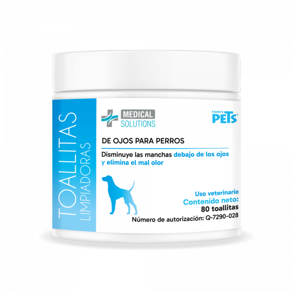 👁️🐶 Toallitas Limpiadoras para Ojos Fancy Pets 80 pzas