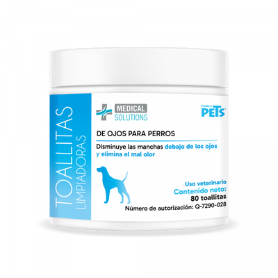 👁️🐶 Toallitas Limpiadoras para Ojos Fancy Pets 80 pzas